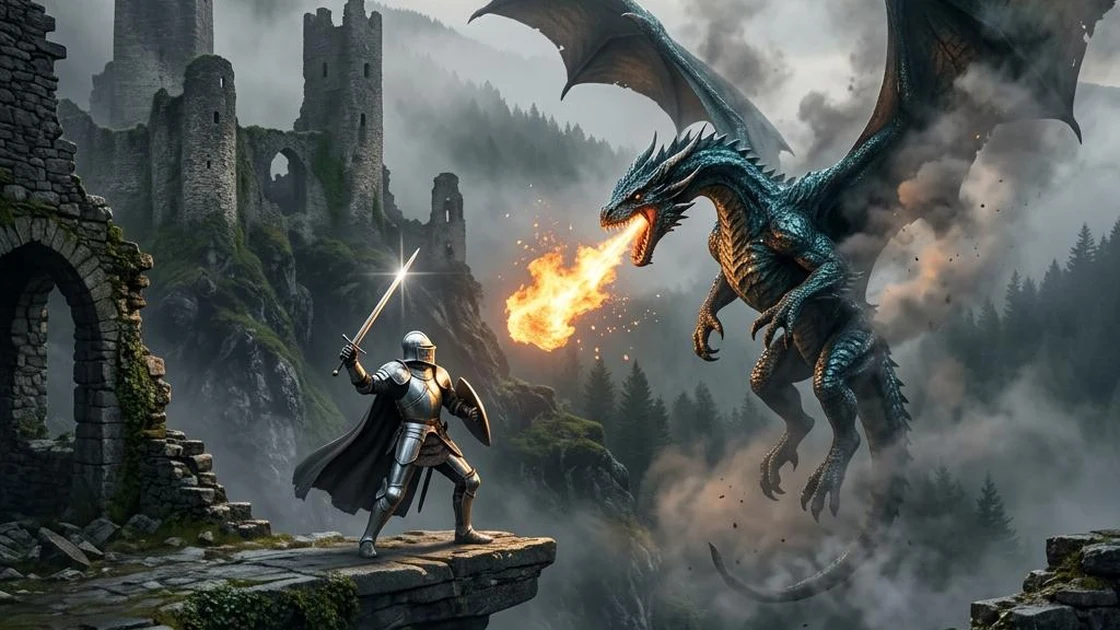 Storyboard: Epic Dragon Battle — Ultra Master Prompt (30s Cinematic)