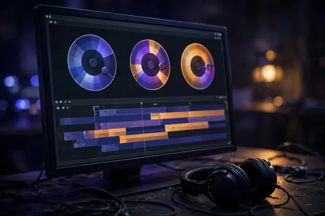 Polishing a video edit with color grading and a timeline