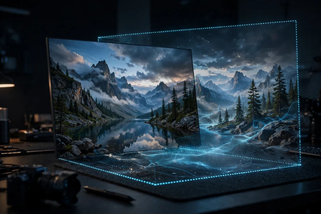 Extending a video frame beyond its original borders