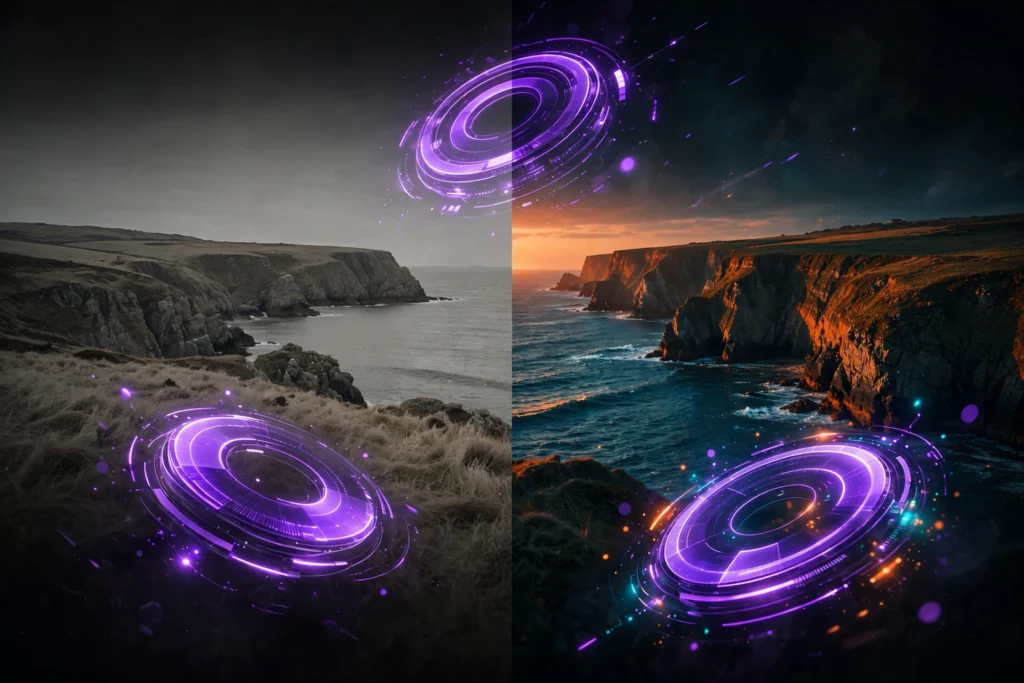Color grading AI footage