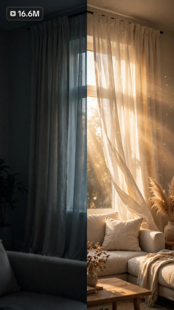 Viral Usa Curtain + Window Treatment Styling Video System — Ultra Master Prompt (Seedance 15S) — viral video reference