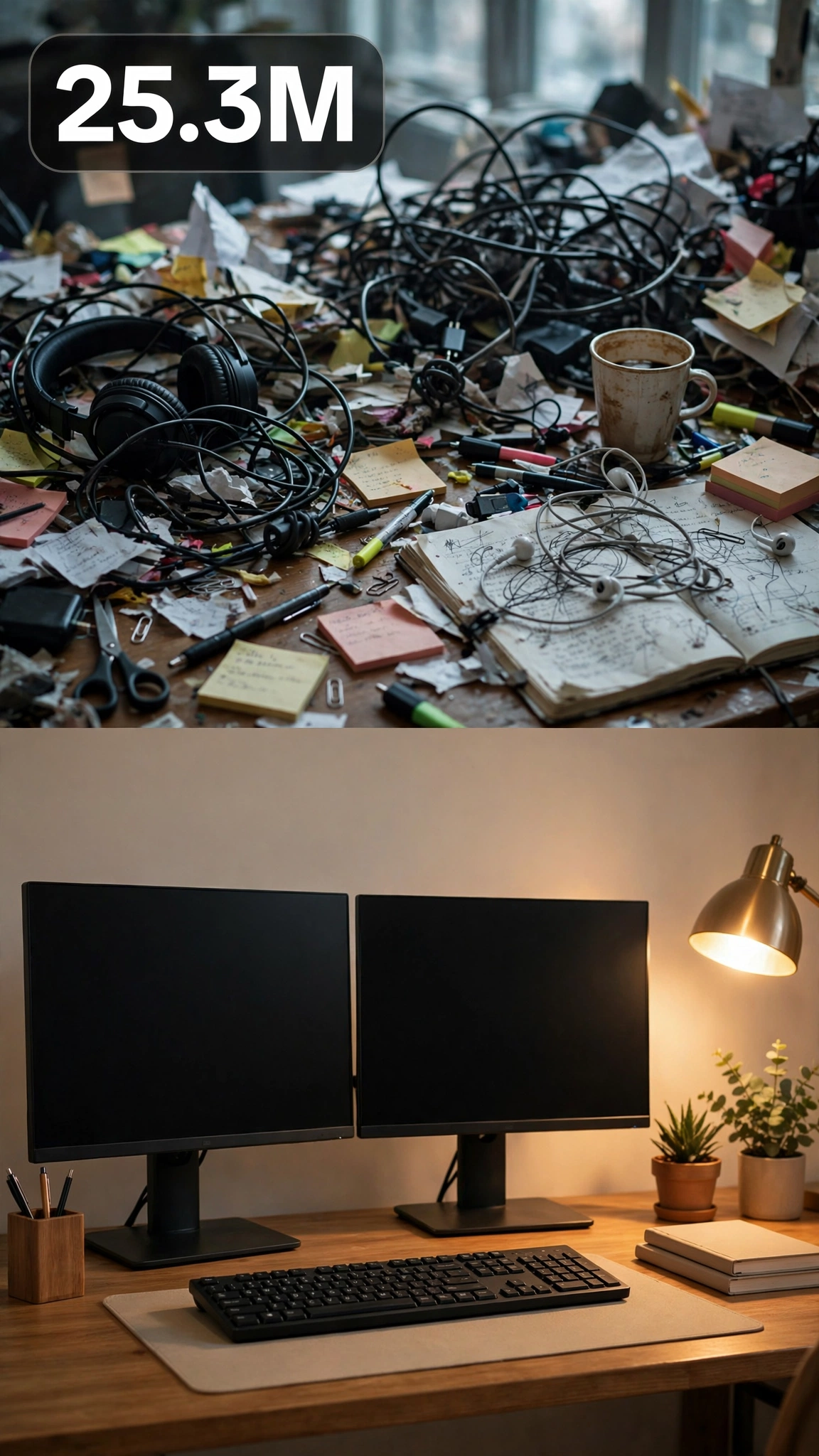 Desk Setup + Tech Organization — Ultra Master Prompt (Seedance 30S) views