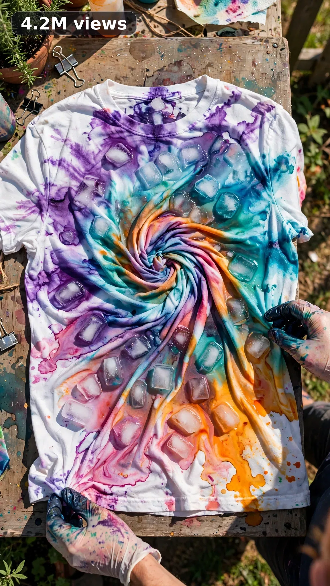 Viral Usa Ice Dye + Tie-Dye Fashion Video System — Ultra Master Prompt (Veo 10S) — another result from this prompt