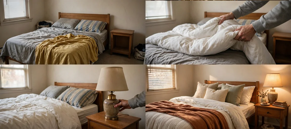 Storyboard: Viral Usa Bedroom Makeover + Thrift Flips Video System — Ultra Master Prompt (Seedance 15S)