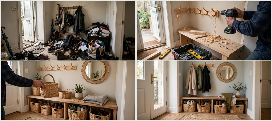 Storyboard: Viral Usa Entryway + Mudroom Upgrades Video System — Ultra Master Prompt (Seedance 15S)