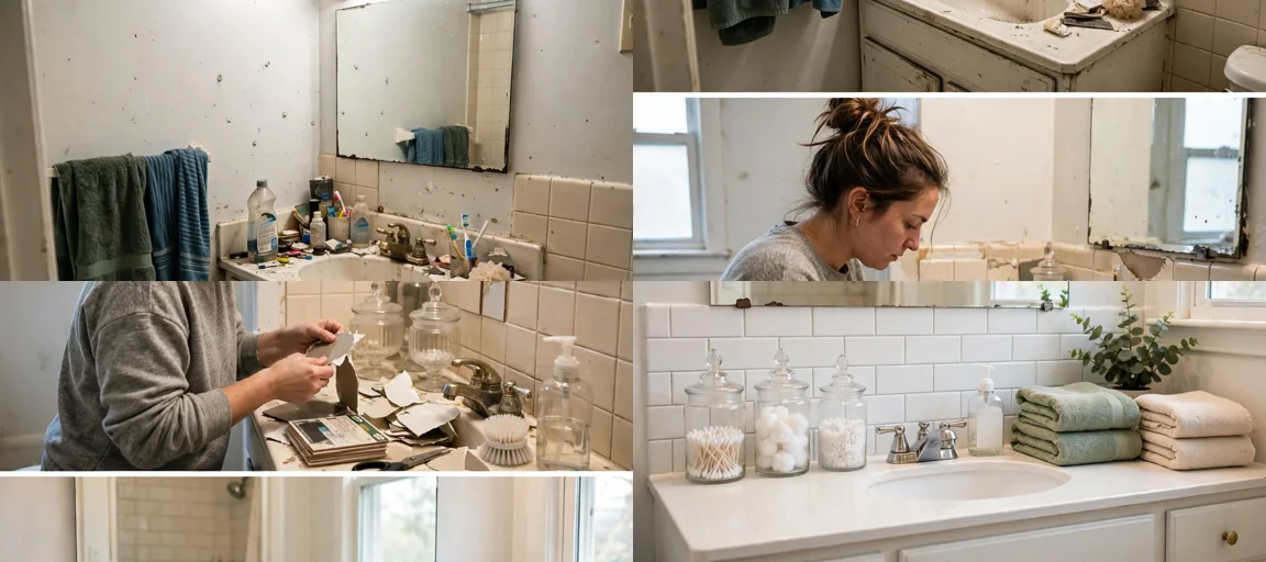 Storyboard: Viral Usa Dollar Store Bathroom Decor — Ultra Master Prompt (Veo 10S)
