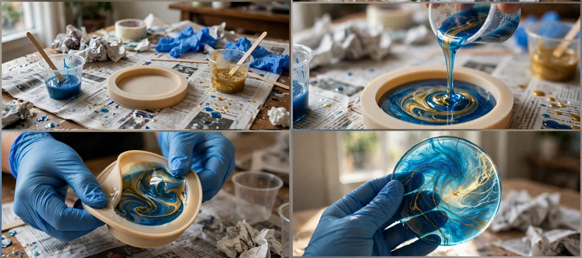 Storyboard: Viral Usa Resin Art + Jewelry Making — Ultra Master Prompt (Veo 10S)