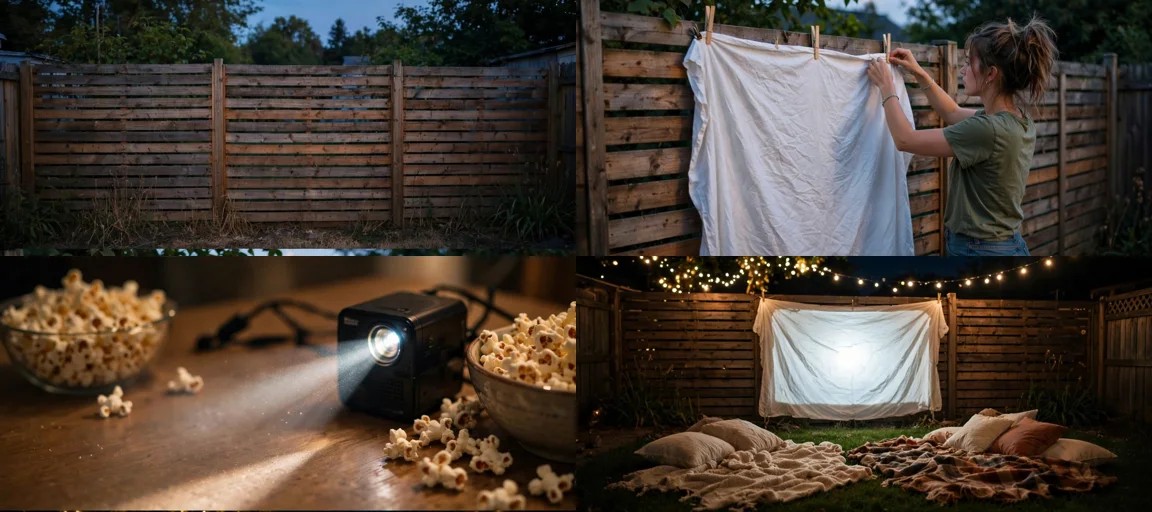 Storyboard: Viral Usa Movie Night + Projector Setup Video System — Ultra Master Prompt (Veo 10S)
