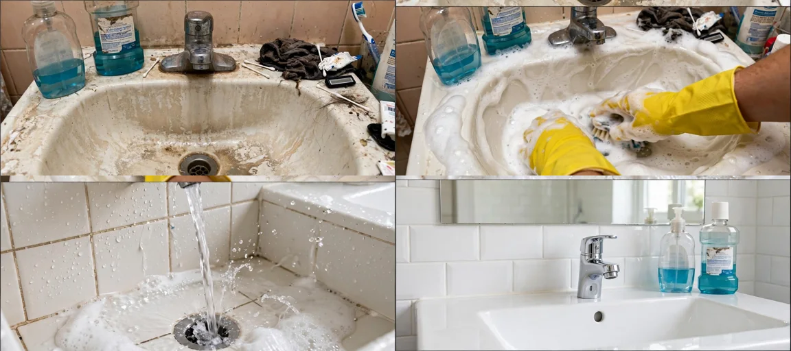 Storyboard: Viral Usa Bathroom Deep-Clean Transformations — Ultra Master Prompt (Veo 8S)