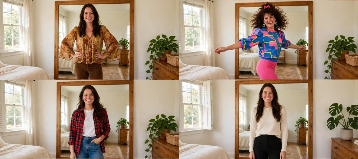 Storyboard: Outfit And Decade Transformation Transitions — Ultra Master Prompt (Veo 8S)