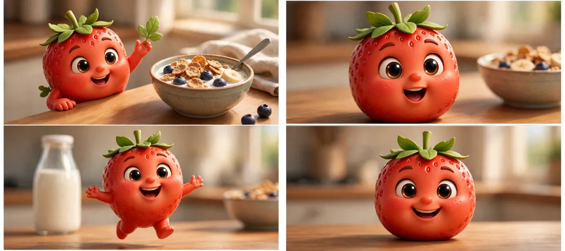 Storyboard: Talking Food Character Shorts — Ultra Master Prompt (Seedance 15S)