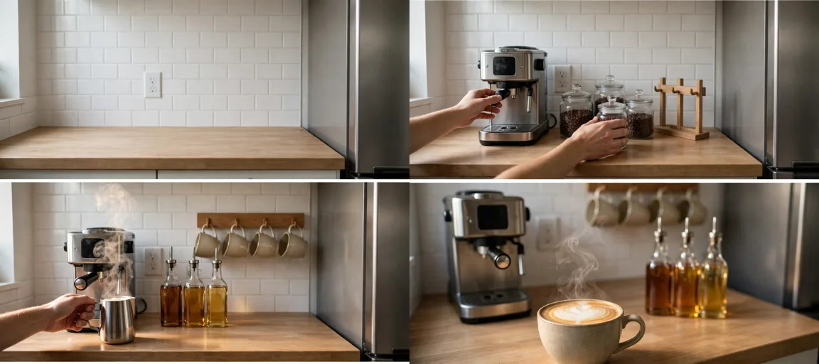 Storyboard: Home Bar & Coffee Corner Setups — Ultra Master Prompt (Seedance 15S)