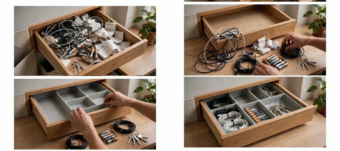 Storyboard: Desk Drawer & Cable Cleanup Transformations — Ultra Master Prompt (Seedance 15S)