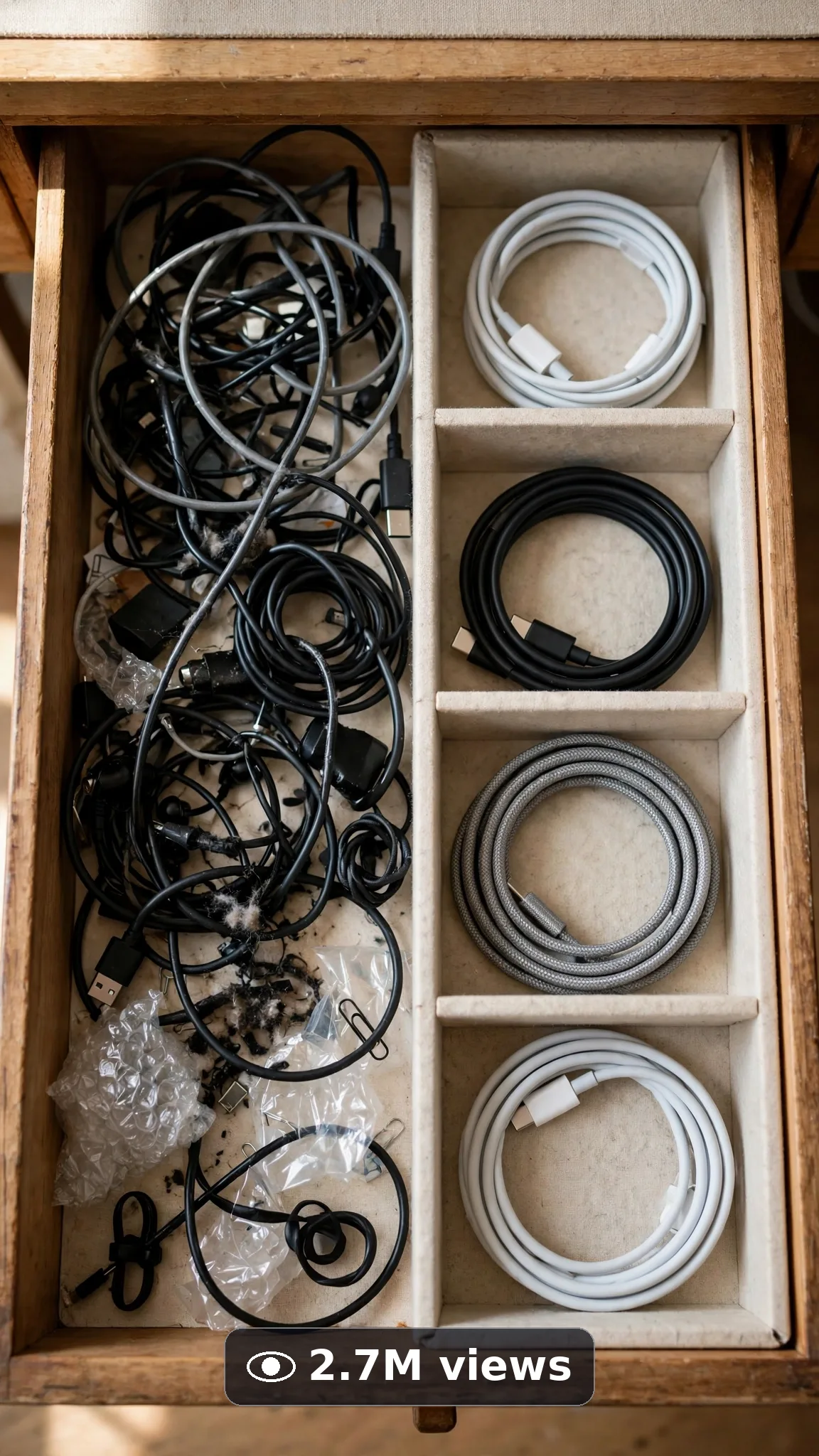 ULTRA MASTER PROMPT - Seedance 2.5 15s Prompt #37: Desk Drawer & Cable Cleanup Transformations views