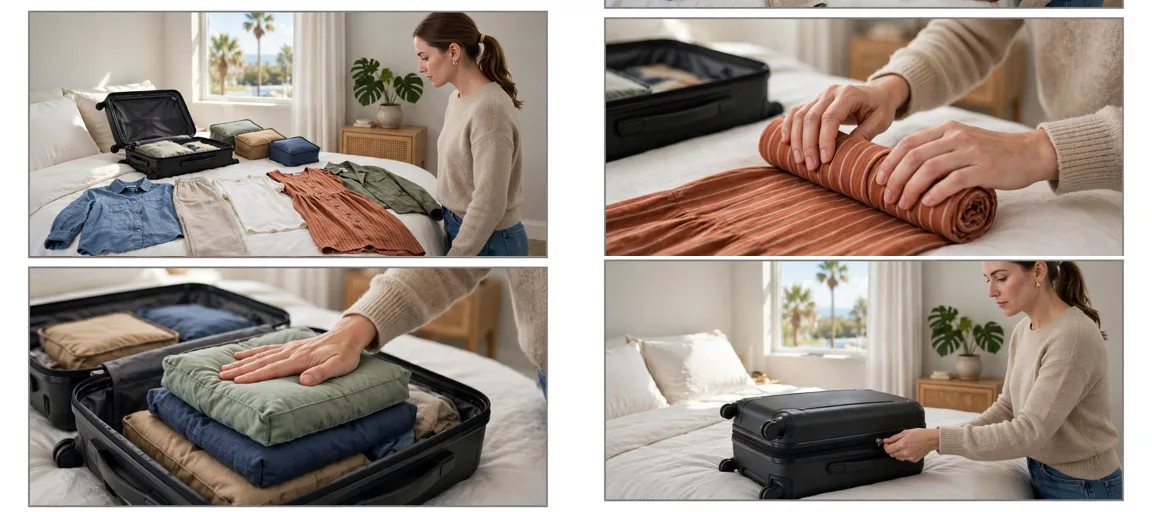 Storyboard: Travel Outfit Packing & Fold Sequences — Ultra Master Prompt (Seedance 15S)