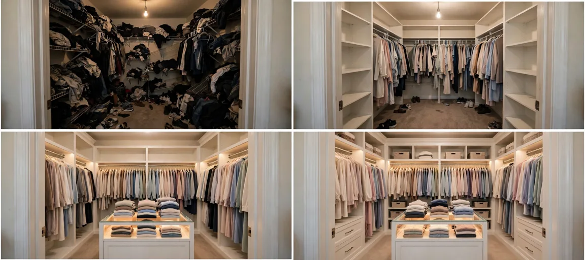 Storyboard: Walk-In Closet Makeover Reveals — Ultra Master Prompt (Seedance 30S)