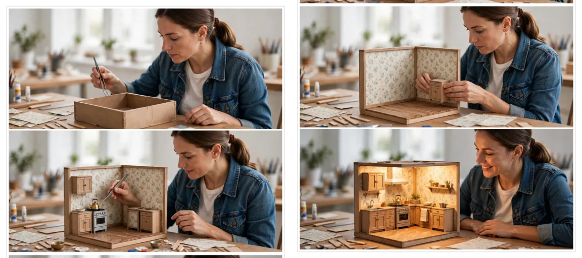 Storyboard: Miniature Dollhouse Room Builds — Ultra Master Prompt (Seedance 30S)