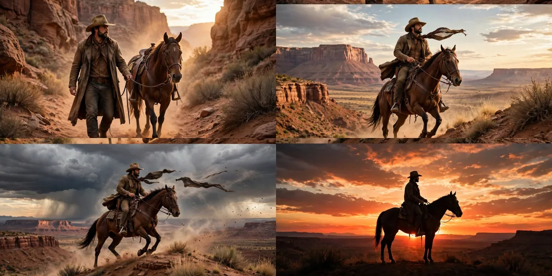 Storyboard: Western Frontier Cowboy Moments — Ultra Master Prompt (Seedance 30S)