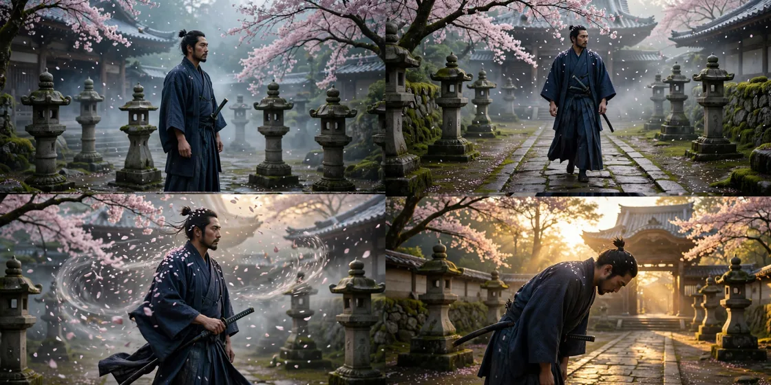 Storyboard: Samurai Epic Trailer Scenes — Ultra Master Prompt (Seedance 30S)