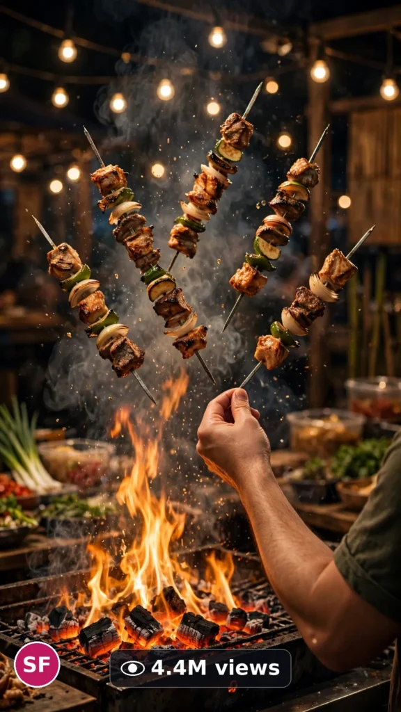 ULTRA MASTER PROMPT - Veo 3 10s Prompt #22: Street Food & Night Market Vendor Clips - viral video reference