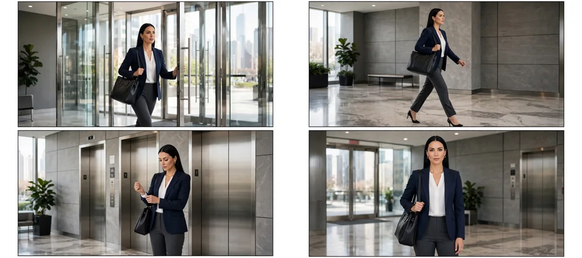 Storyboard: Workwear & Office Outfit Lookbooks — Ultra Master Prompt (Veo 10S)