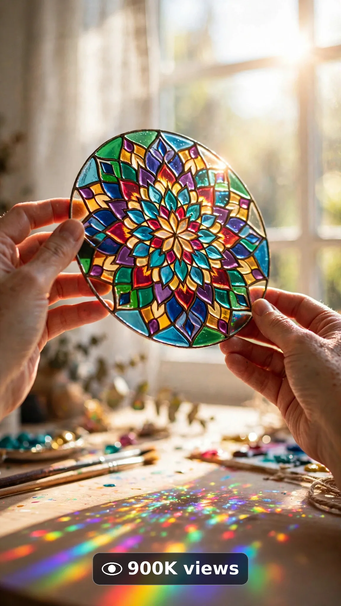 Glass Painting & Suncatcher Crafts — Ultra Master Prompt (Veo 10S) — another result from this prompt