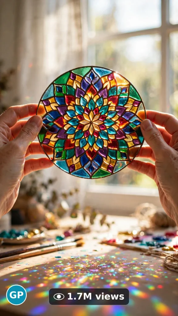 ULTRA MASTER PROMPT - Veo 3 10s Prompt #37: Glass Painting & Suncatcher Crafts - viral video reference