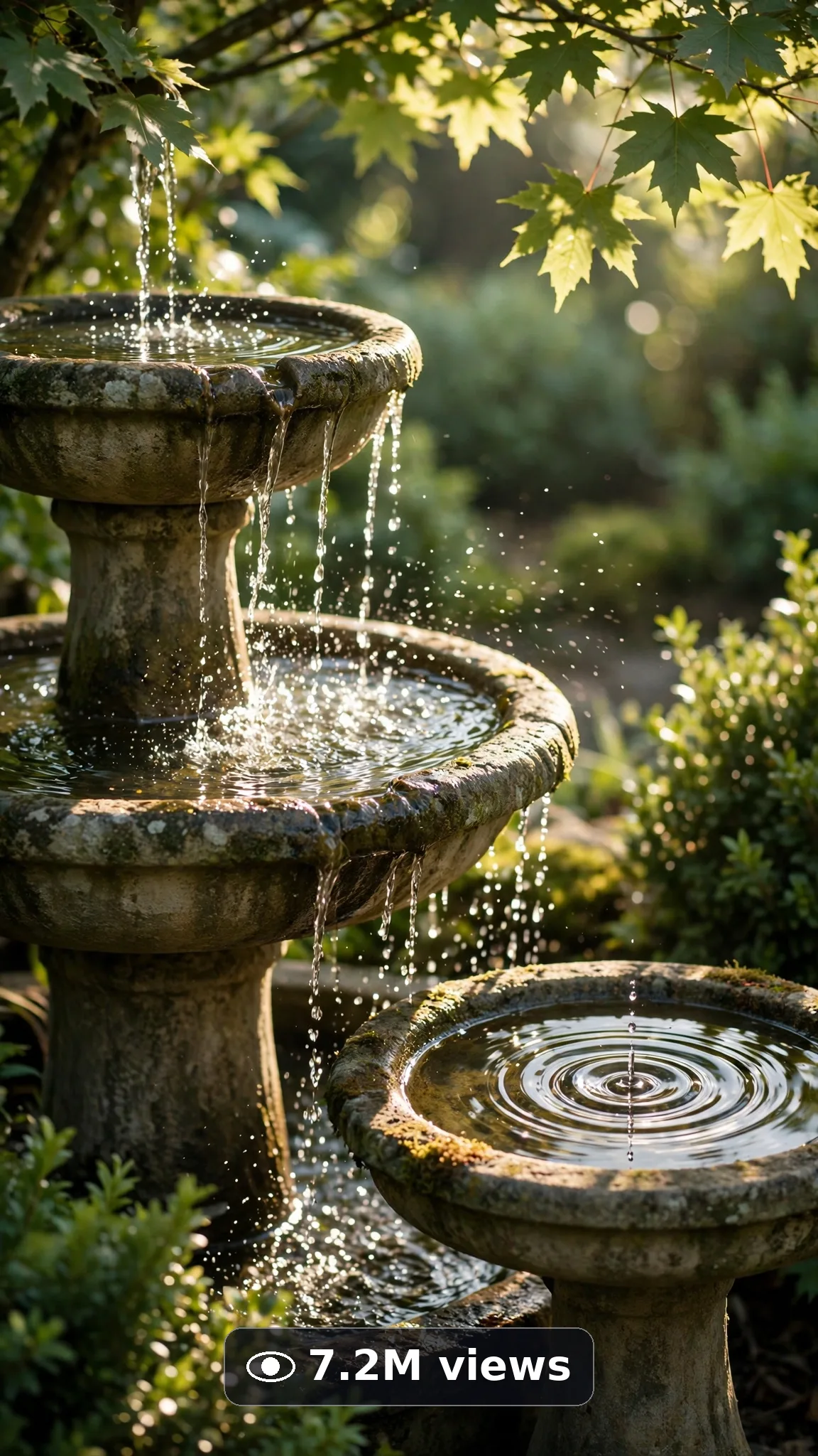 Fountain & Bird Bath Garden Corners — Ultra Master Prompt (Veo 10S) views