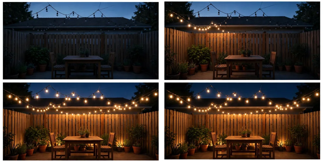 Storyboard: Outdoor String-Light Evening Tours — Ultra Master Prompt (Veo 10S)