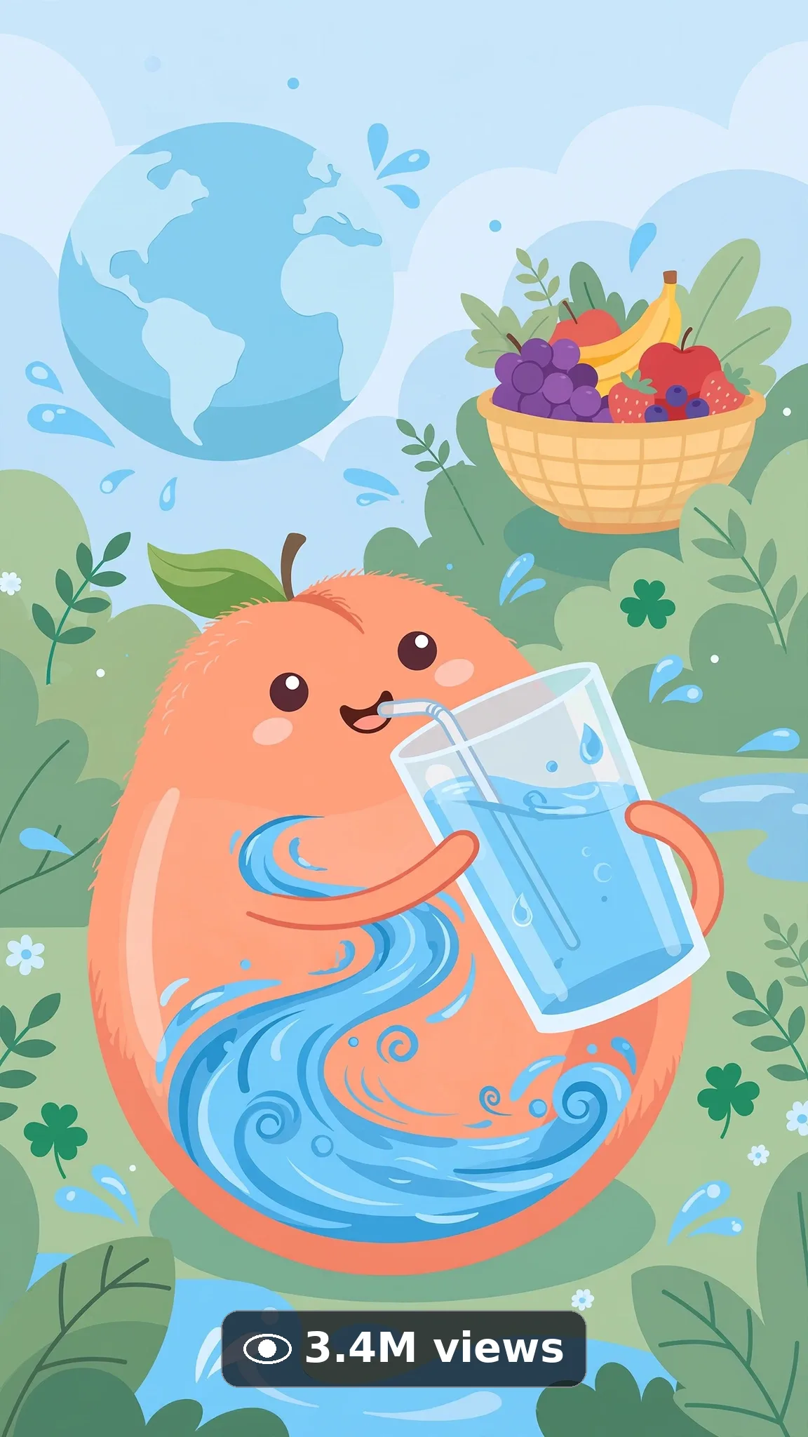 Health Tip & Body Fact Animation Reels — Ultra Master Prompt (Veo 10S) — another result from this prompt