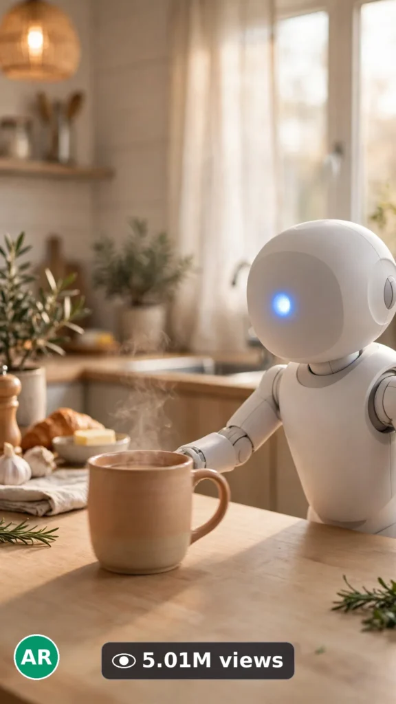 ULTRA MASTER PROMPT - Veo 3 10s Prompt #53: AI Robot Assistant Concept Clips - viral video reference