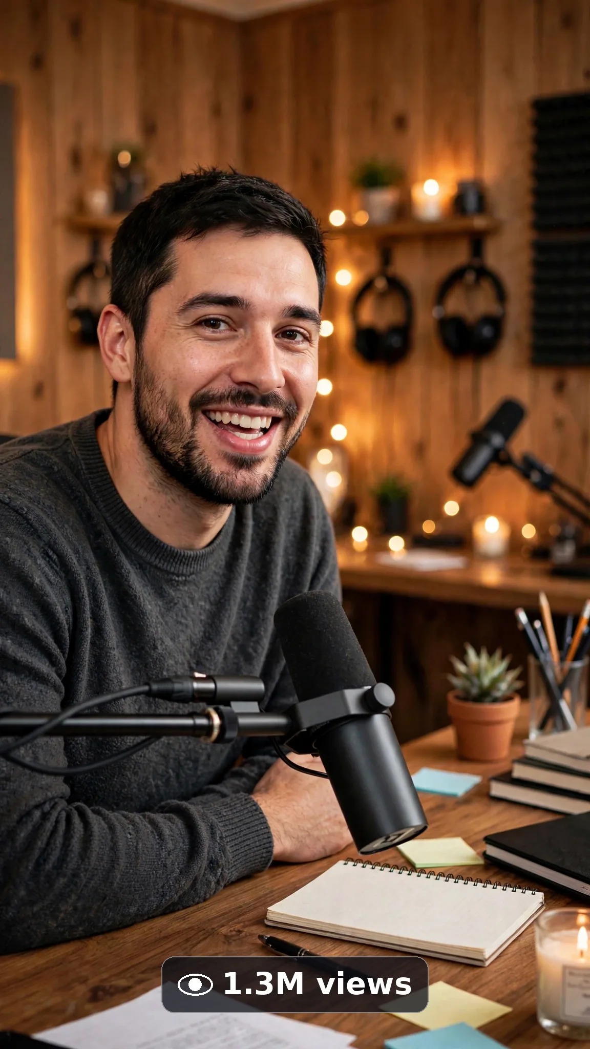 Podcast & Livestream Studio Moments — Ultra Master Prompt (Veo 10S) — another result from this prompt