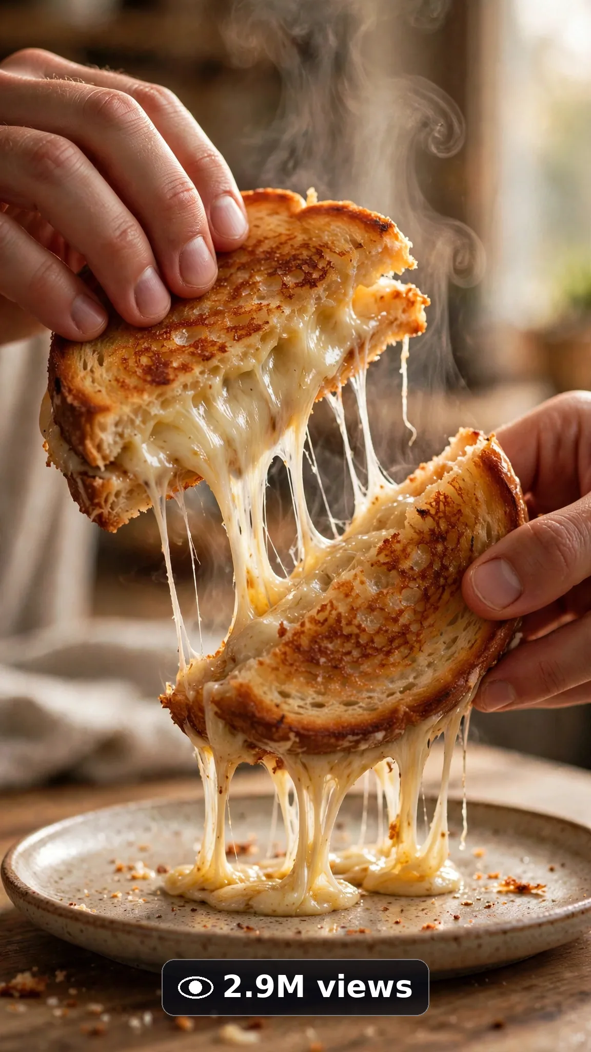 Cheese Pull & Stretchy Food Moments — Ultra Master Prompt (Veo 8S) — another result from this prompt