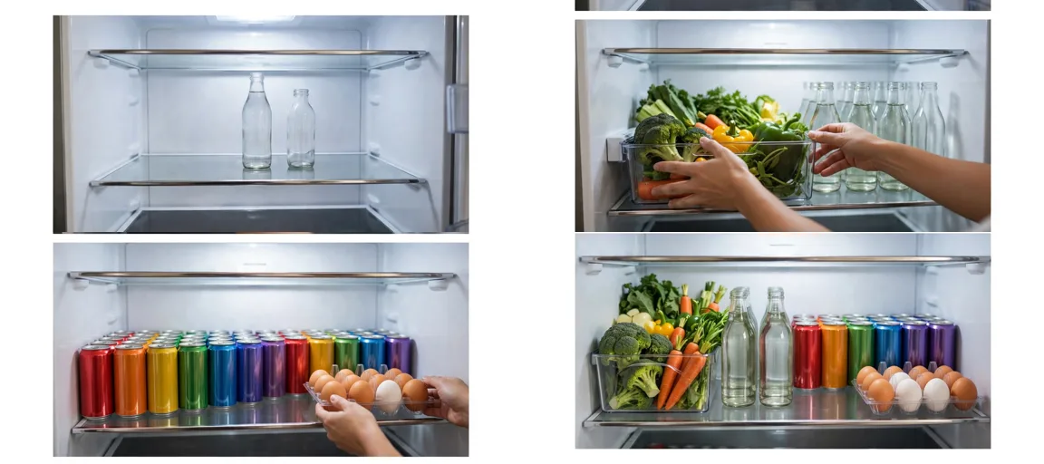 Storyboard: Fridge Restock & Refill ASMR — Ultra Master Prompt (Veo 8S)