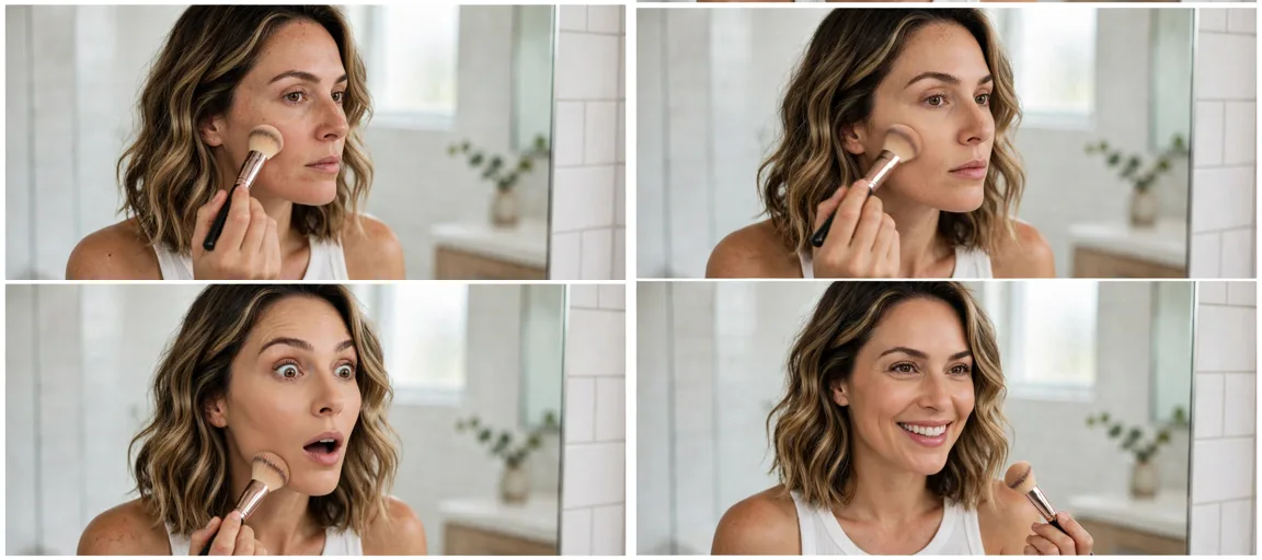 Storyboard: One-Swipe Makeup Reveal Transitions — Ultra Master Prompt (Veo 8S)