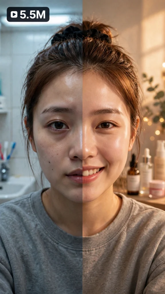 Viral Usa Skincare Routine Transformations — Ultra Master Prompt (Veo 10S) — viral video reference