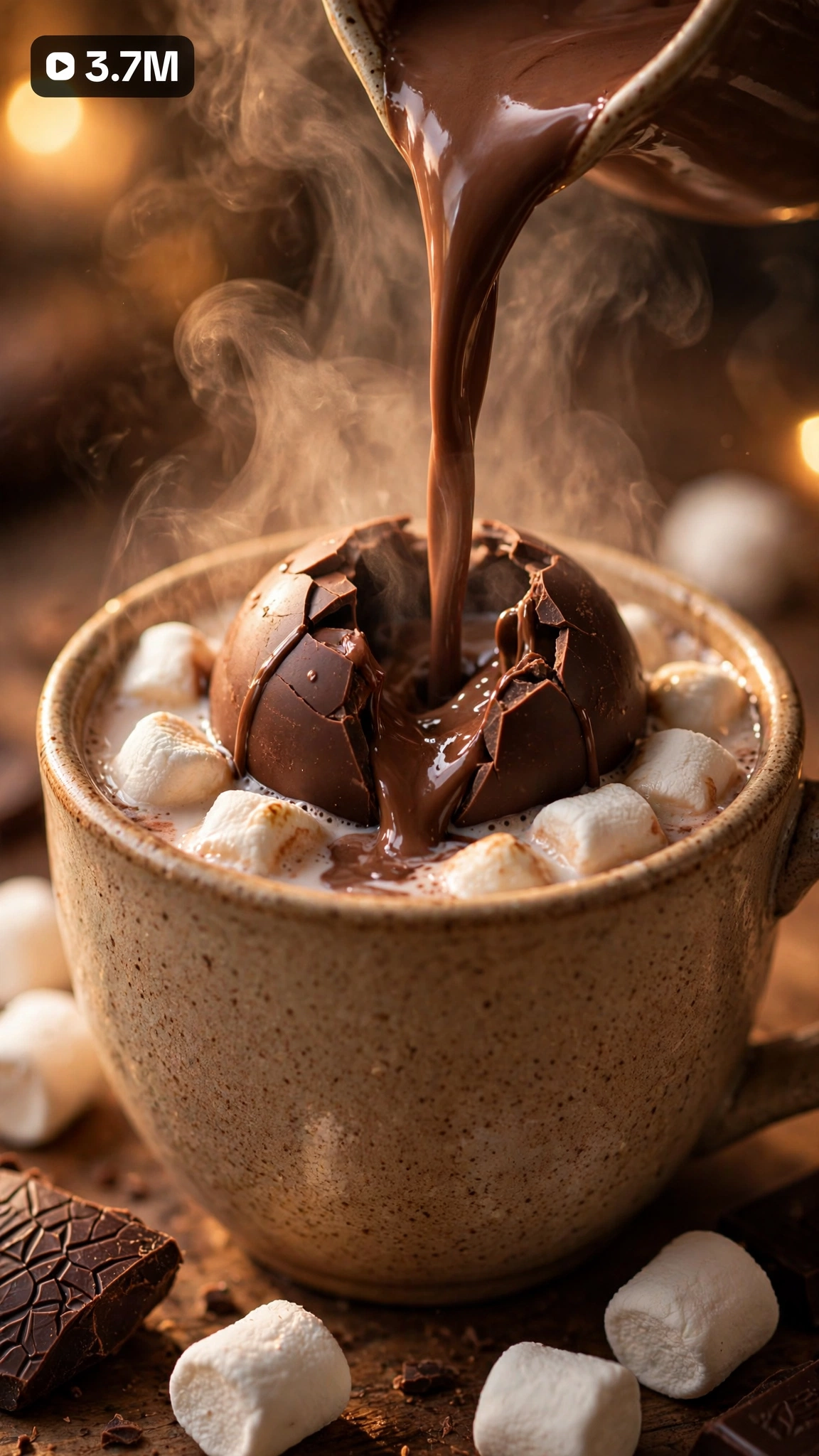 Viral Usa Hot Chocolate Bar + Cocoa Pour Moments — Ultra Master Prompt (Veo 8S) views