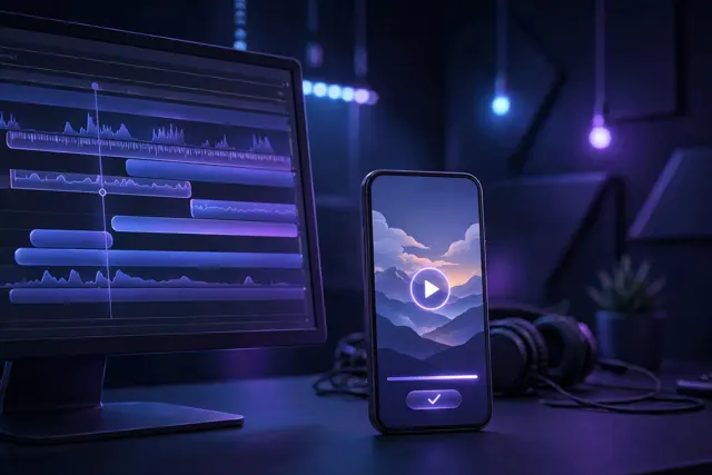 Editing a video and publishing it to a phone